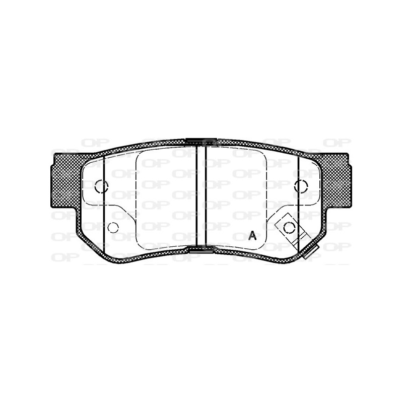 BRAKE PADS OPEN PARTS 1PCS 