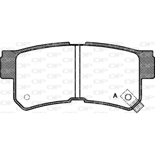 BRAKE PADS OPEN PARTS 1PCS *ESAURIM 