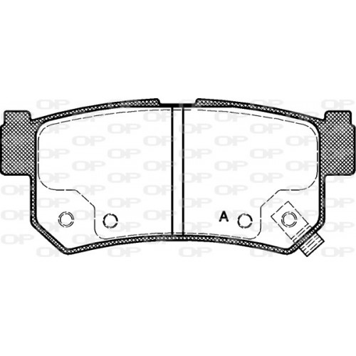 BRAKE PADS OPEN PARTS 1PCS 