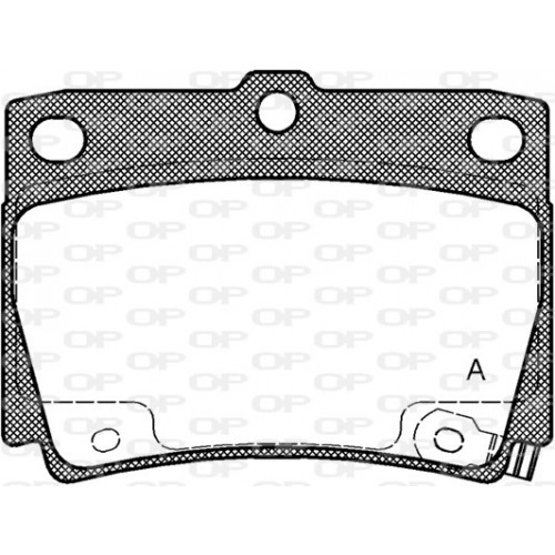 BRAKE PADS OPEN PARTS 1PCS *ESAURIM 