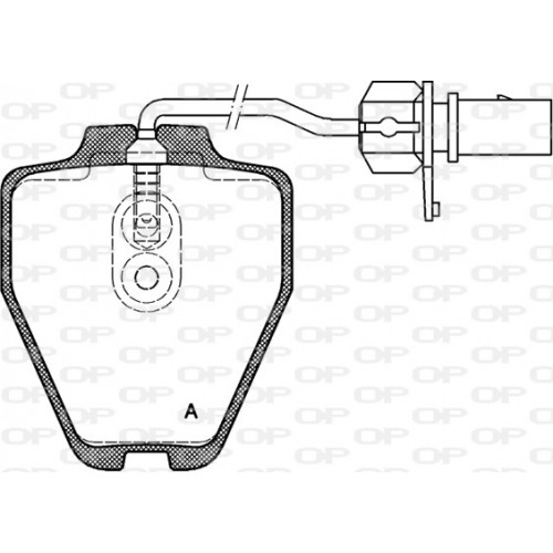 BRAKE PADS OPEN PARTS 1PCS ... 