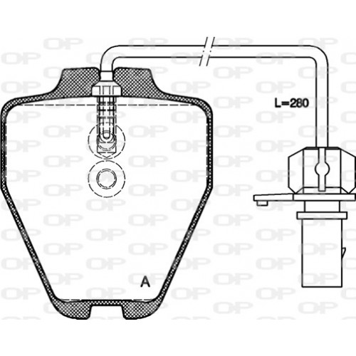 BRAKE PADS OPEN PARTS 1PCS *ESAURIM 