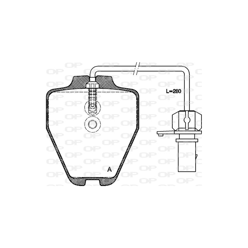 BRAKE PADS OPEN PARTS 1PCS *ESAURIM 