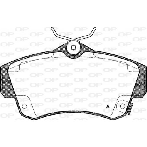 BRAKE PADS OPEN PARTS 1PCS 