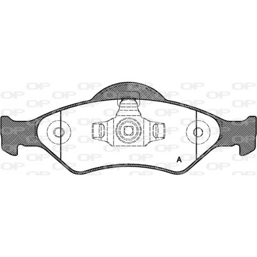 BRAKE PADS OPEN PARTS 1PCS 