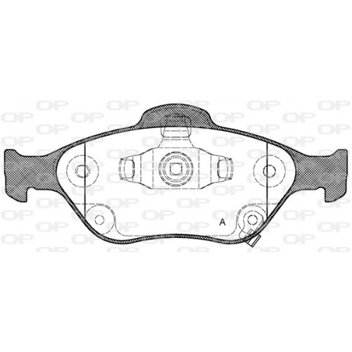 BRAKE PADS OPEN PARTS 1PCS 