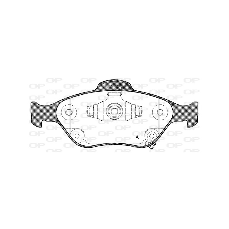 BRAKE PADS OPEN PARTS 1PCS 