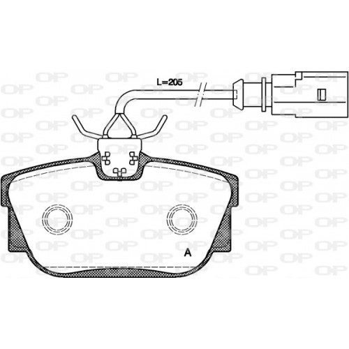 BRAKE PADS OPEN PARTS 1PCS 