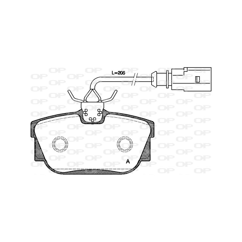 BRAKE PADS OPEN PARTS 1PCS 