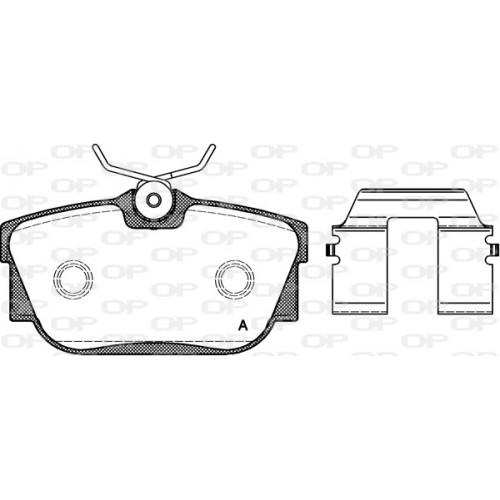 BRAKE PADS OPEN PARTS 1PCS ... 