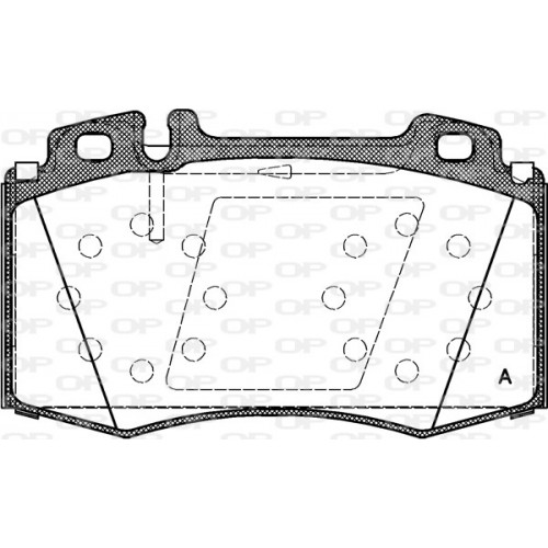 BRAKE PADS OPEN PARTS 1PCS 