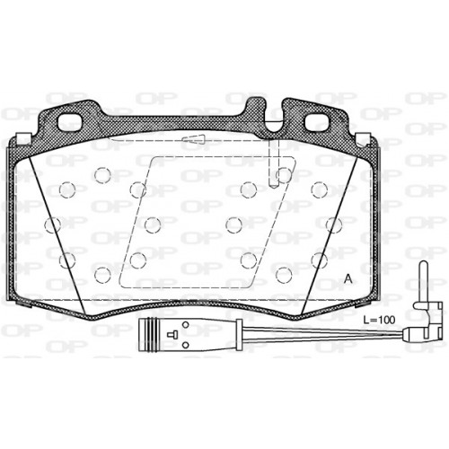 BRAKE PADS OPEN PARTS 1PCS 