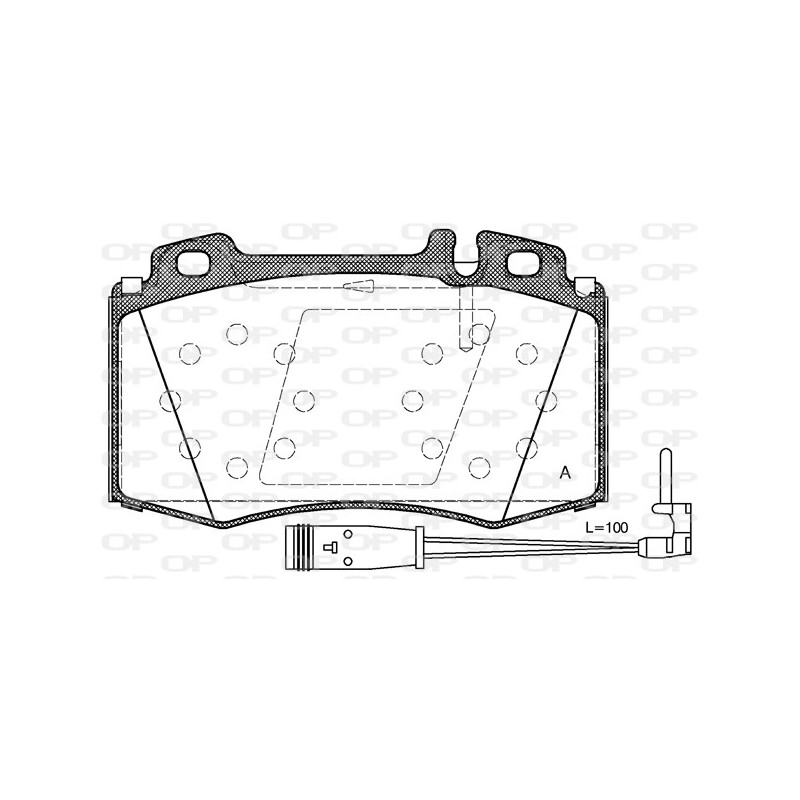 BRAKE PADS OPEN PARTS 1PCS 