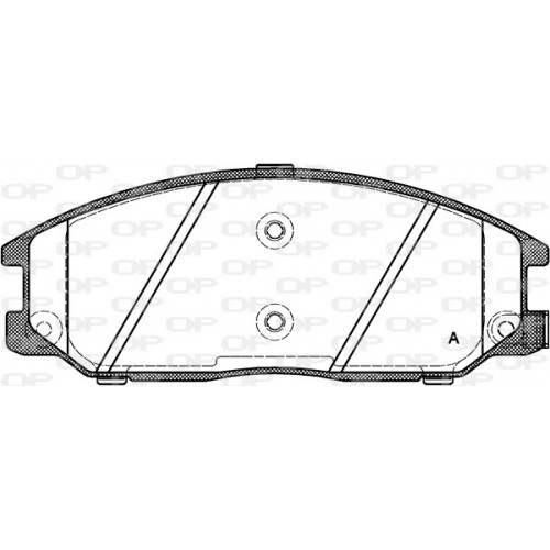 BRAKE PADS OPEN PARTS 1PCS 