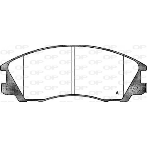 BRAKE PADS OPEN PARTS 1PCS 