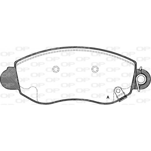 BRAKE PADS OPEN PARTS 1PCS 