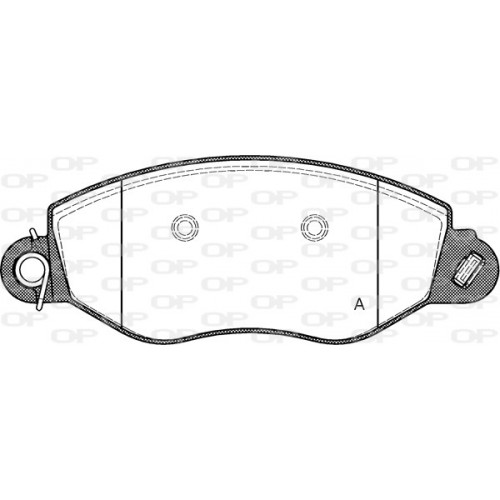 BRAKE PADS OPEN PARTS 1PCS 