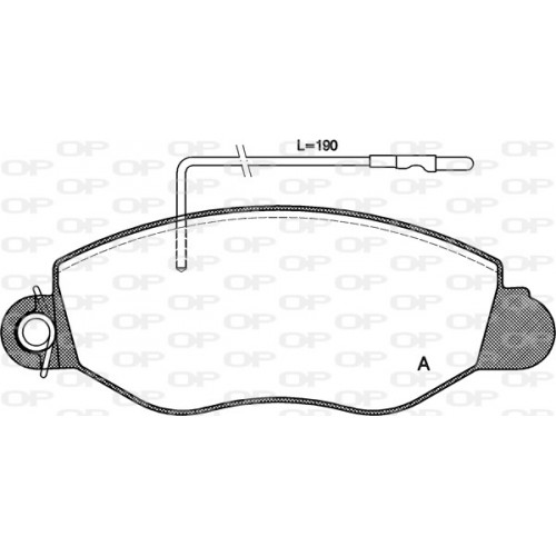 BRAKE PADS OPEN PARTS 1PCS 