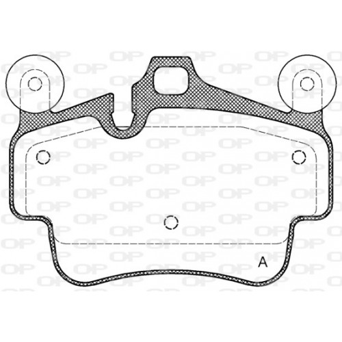 BRAKE PADS OPEN PARTS 1PCS *ESAURIM 