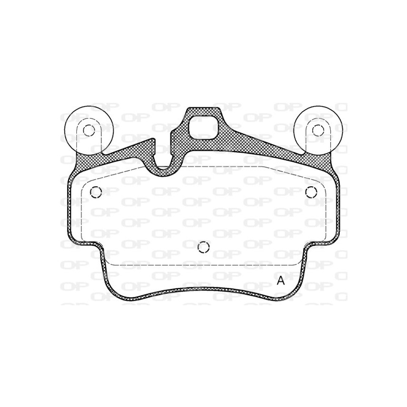 BRAKE PADS OPEN PARTS 1PCS *ESAURIM 