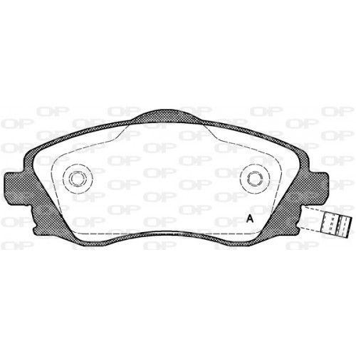 BRAKE PADS OPEN PARTS 1PCS 