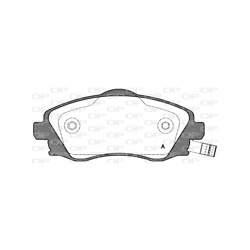 BRAKE PADS OPEN PARTS 1PCS 