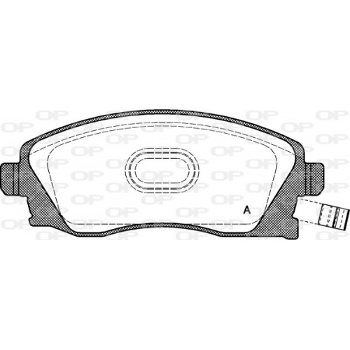 BRAKE PADS OPEN PARTS 1PCS 