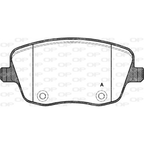 BRAKE PADS OPEN PARTS 1PCS 