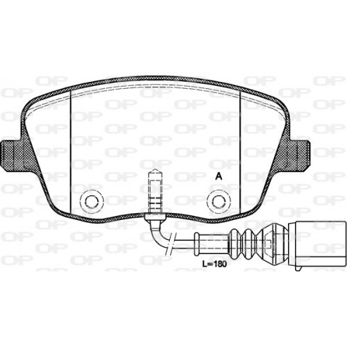 BRAKE PADS OPEN PARTS 1PCS 