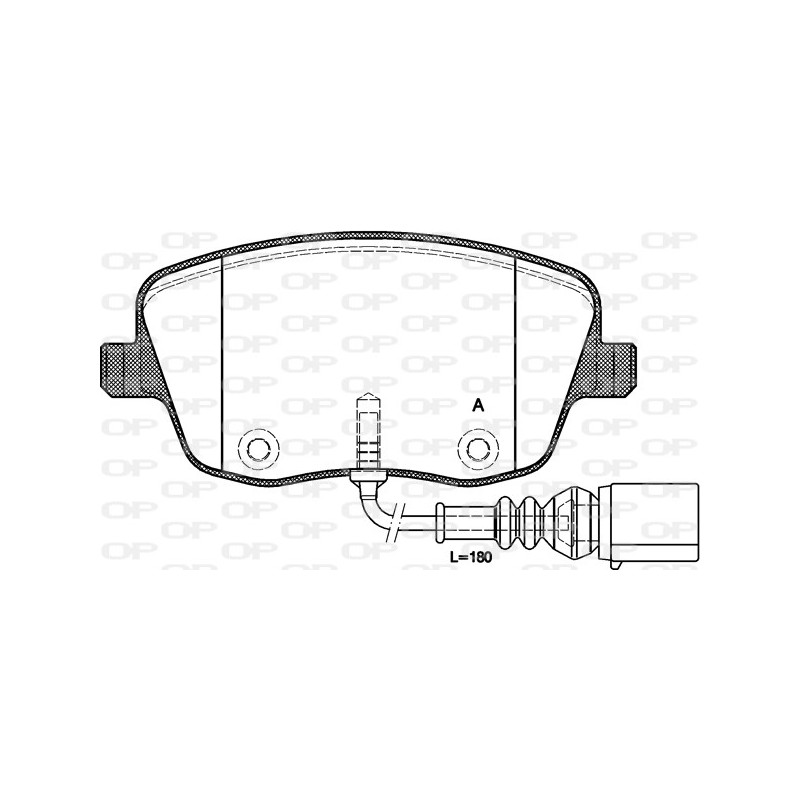 BRAKE PADS OPEN PARTS 1PCS 