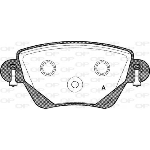 BRAKE PADS OPEN PARTS 1PCS 