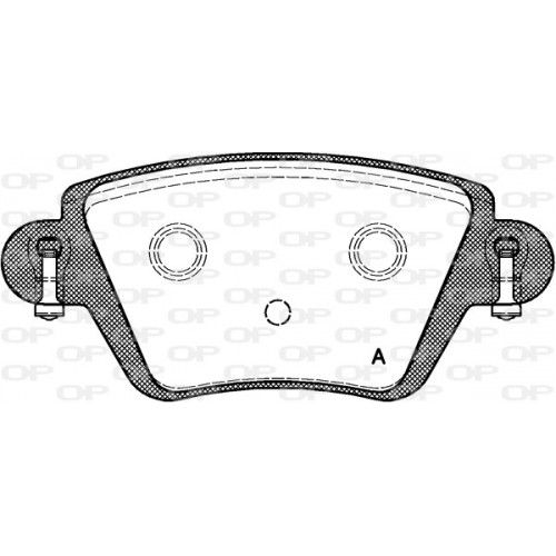 BRAKE PADS OPEN PARTS 1PCS 