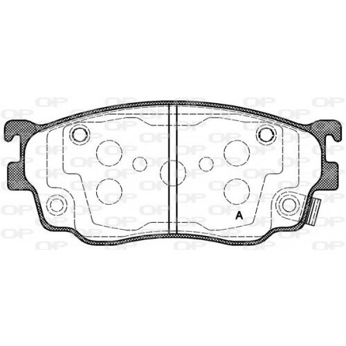 BRAKE PADS OPEN PARTS 1PCS ... 