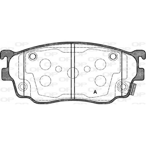 BRAKE PADS OPEN PARTS 1PCS *ESAURIM 