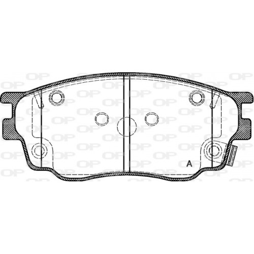 BRAKE PADS OPEN PARTS 1PCS *ESAURIMENTO 