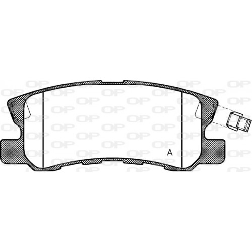 BRAKE PADS OPEN PARTS 1PCS 