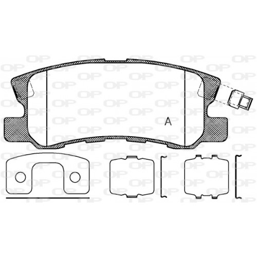 BRAKE PADS OPEN PARTS 1PCS ... 