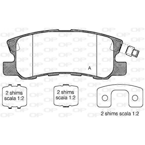 BRAKE PADS OPEN PARTS 1PCS *ESAURIM 