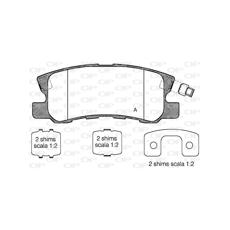 BRAKE PADS OPEN PARTS 1PCS *ESAURIM 