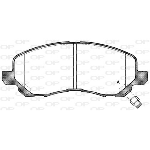 BRAKE PADS OPEN PARTS 1PCS 