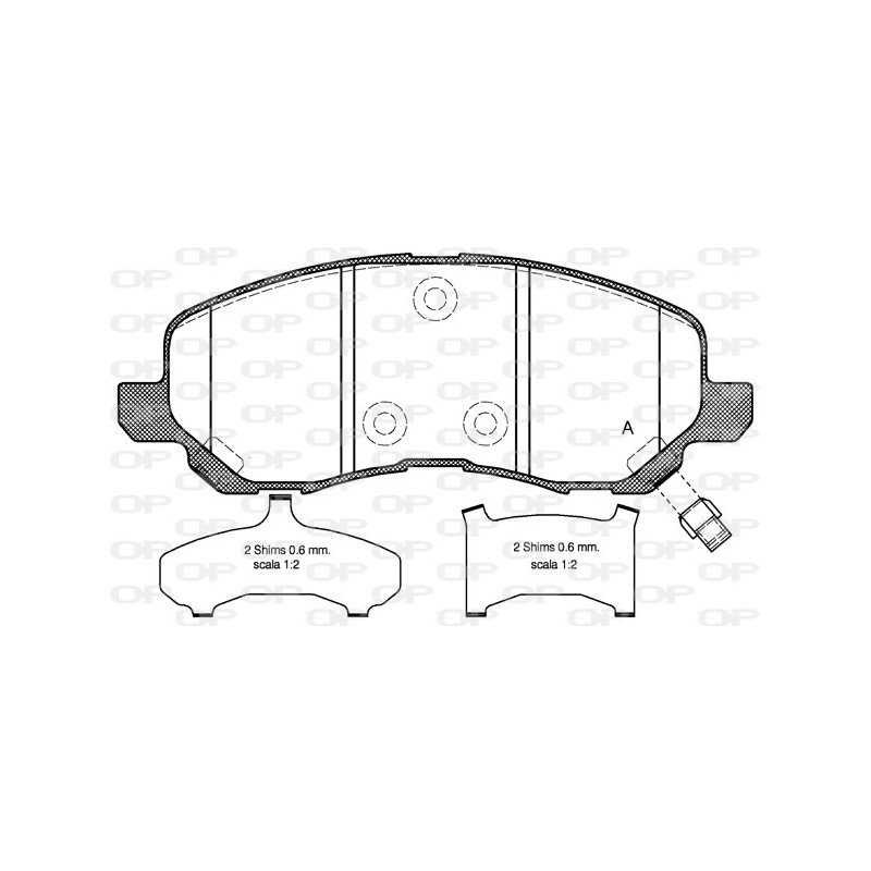 BRAKE PADS OPEN PARTS 1PCS 