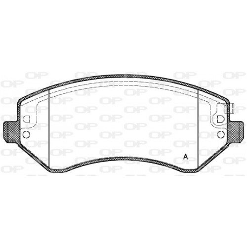 BRAKE PADS OPEN PARTS 1PCS 