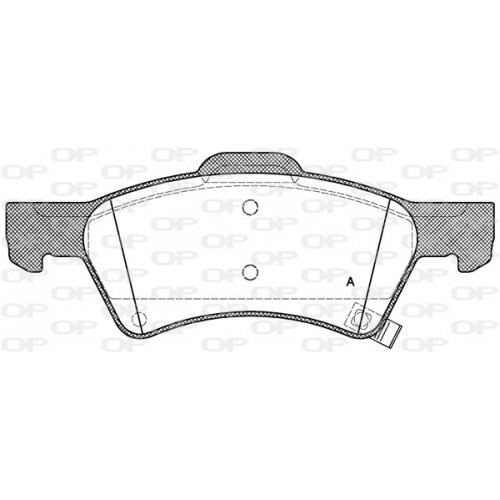 BRAKE PADS OPEN PARTS 1PCS 