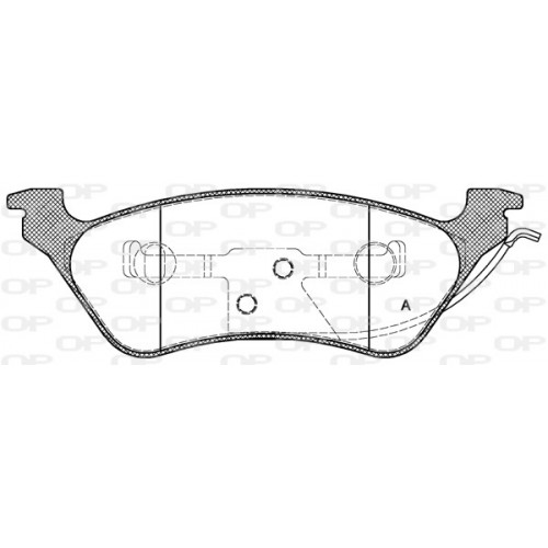 BRAKE PADS OPEN PARTS 1PCS 