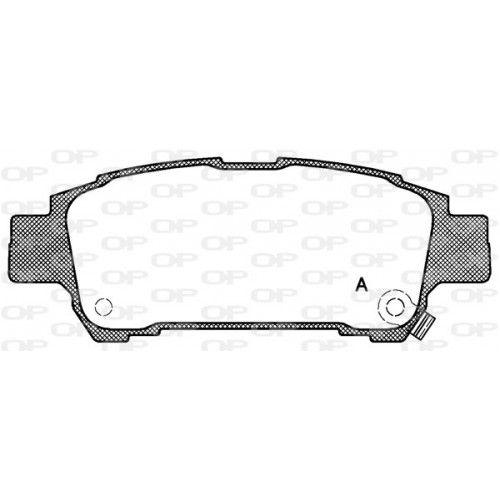 BRAKE PADS OPEN PARTS 1PCS *ESAURIM 