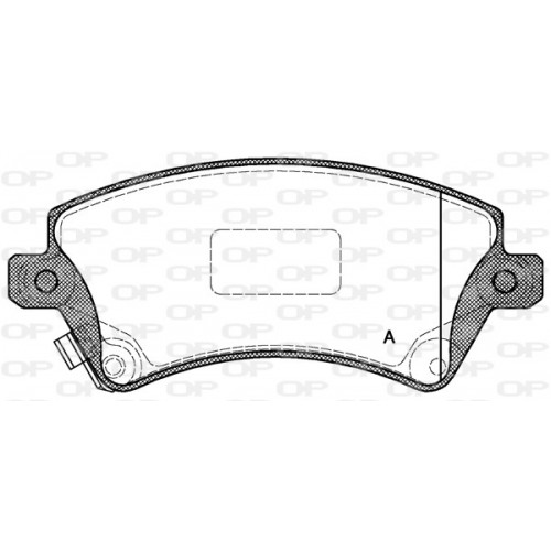 BRAKE PADS OPEN PARTS 1PCS 