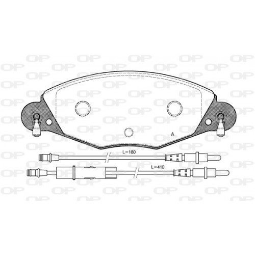 BRAKE PADS OPEN PARTS 1PCS 