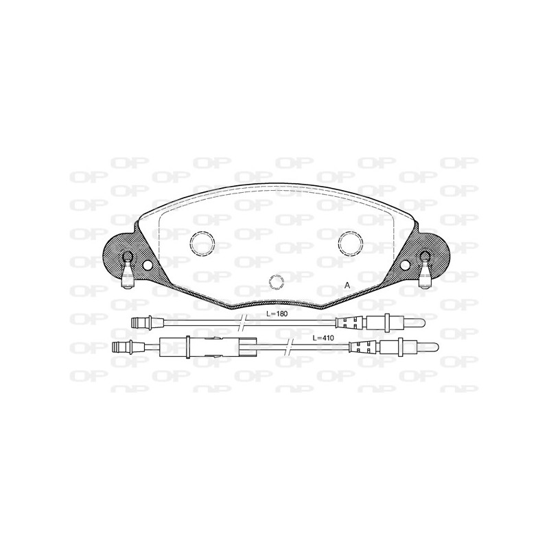 BRAKE PADS OPEN PARTS 1PCS 