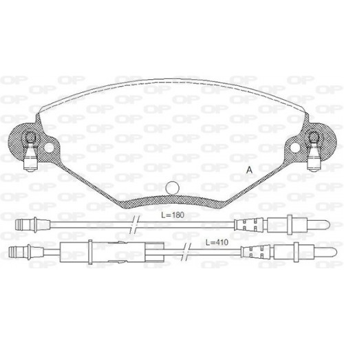 BRAKE PADS OPEN PARTS 1PCS 