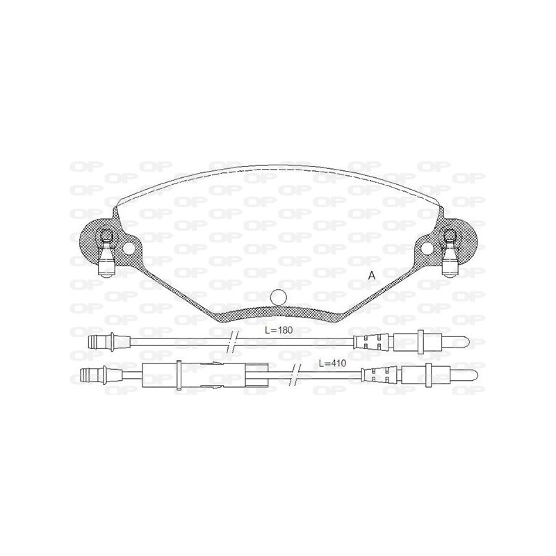 BRAKE PADS OPEN PARTS 1PCS 